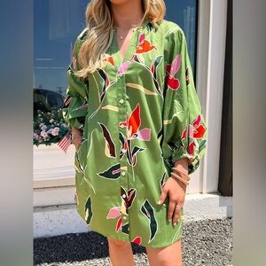 Crosby Liv Dress- African Lily, SMALL